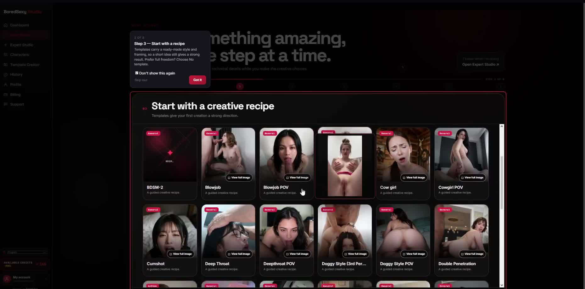 Start with a creative recipe